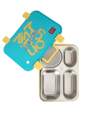 Little Surprise Box Travel theme Stainless Steel Tiffin/Lunch Box for Kids and Adults - LSB - LB - TEALTRAVEL