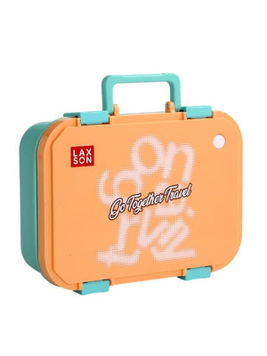 Little Surprise Box Travel theme Stainless Steel Tiffin/Lunch Box for Kids and Adults - LSB - LB - PNKTRAVEL