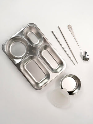 Little Surprise Box Travel theme Stainless Steel Tiffin/Lunch Box for Kids and Adults - LSB - LB - PNKTRAVEL