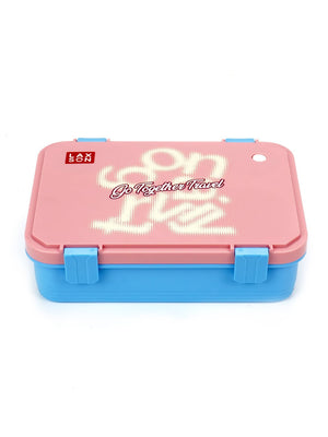 Little Surprise Box Travel theme Stainless Steel Tiffin/Lunch Box for Kids and Adults - LSB - LB - PNKTRAVEL