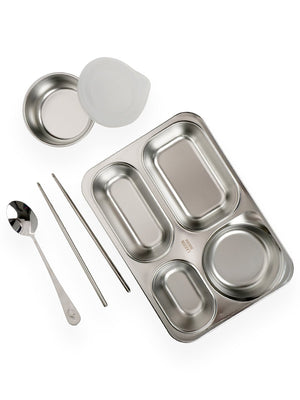 Little Surprise Box Travel theme Stainless Steel Tiffin/Lunch Box for Kids and Adults - LSB - LB - TEALTRAVEL
