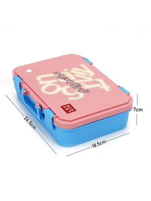 Little Surprise Box Travel theme Stainless Steel Tiffin/Lunch Box for Kids and Adults - LSB - LB - PNKTRAVEL