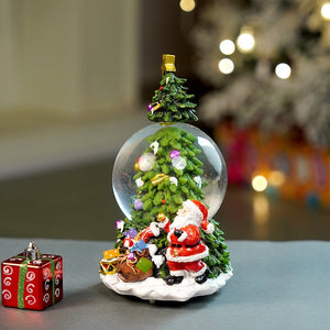 Little Surprise Box Tree through Snow Globe, color changing, Light, Musical Snow Globe Christmas décor - Christmas Decor
