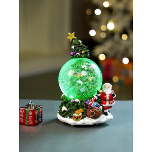 Little Surprise Box Tree through Snow Globe, color changing, Light, Musical Snow Globe Christmas décor - Christmas Decor