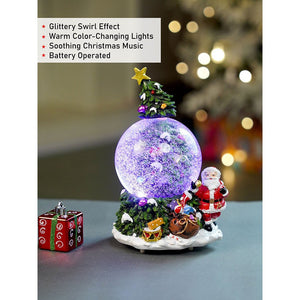 Little Surprise Box Tree through Snow Globe, color changing, Light, Musical Snow Globe Christmas décor - Christmas Decor