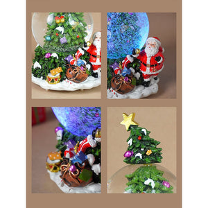 Little Surprise Box Tree through Snow Globe, color changing, Light, Musical Snow Globe Christmas décor - Christmas Decor