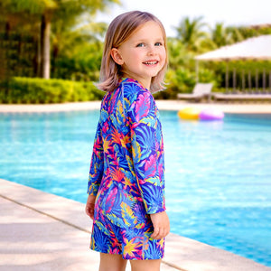 Little Surprise Box Tropical Swimwear - Stylish Comfort | The Mom Store - 7 - 8 Years Girls Swimwear