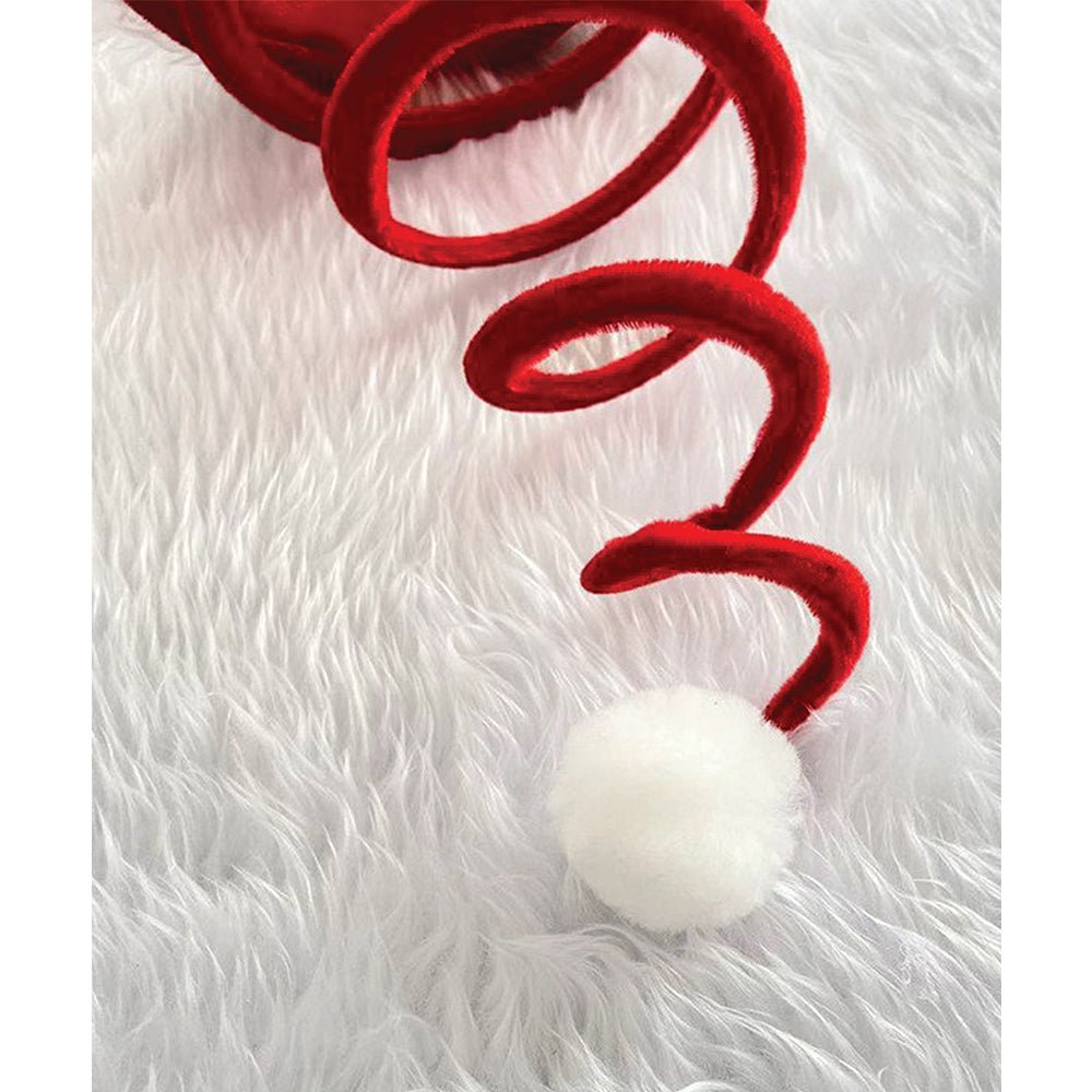 Little Surprise Box Ultra Bouncy Spring Santa Christmas Party Hats - Christmas Hat