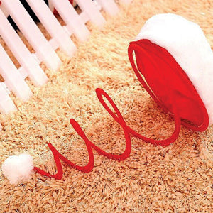 Little Surprise Box Ultra Bouncy Spring Santa Christmas Party Hats - Christmas Hat