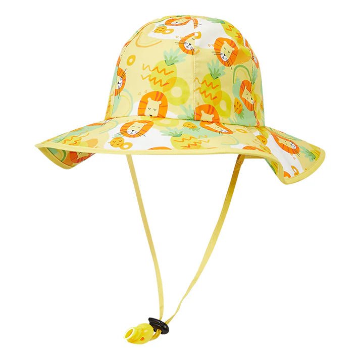 Little Surprise Box Uni Wide Coverage Sun Hat for Kids& Toddlers with Adjustable Strap - LSB - CAP - YELWWIDECOVER