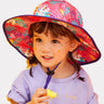 Little Surprise Box Uni Wide Coverage Sun Hat for Kids& Toddlers with Adjustable Strap - LSB - CAP - PNKWIDECOVER