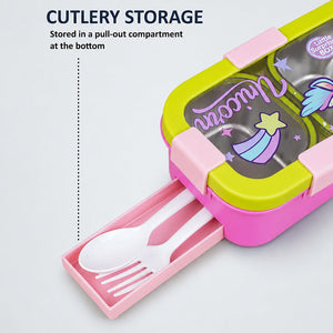 Little Surprise Box Unicorn Lunch Box - Green Baby Food & Storage