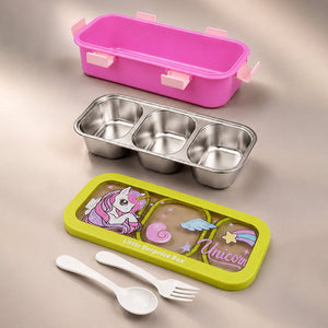 Little Surprise Box Unicorn Lunch Box - Green Baby Food & Storage