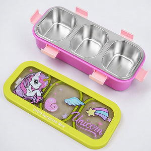 Little Surprise Box Unicorn Lunch Box - Green Baby Food & Storage