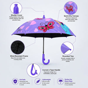 Little Surprise Box Unicorn Rainbow Kids Umbrella | The Mom Store - Monsoon Wear