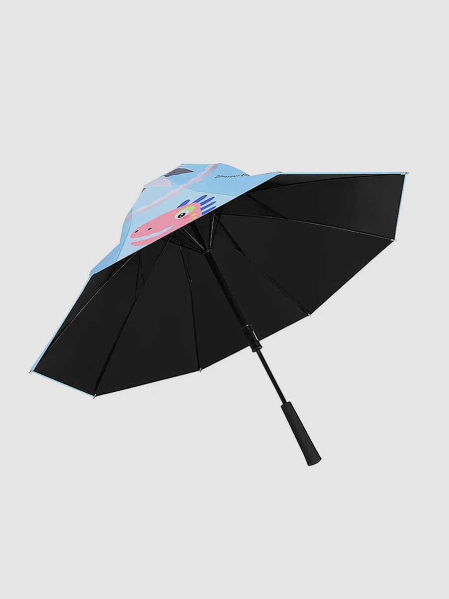 Little Surprise Box Unique Spanish Patio Style Kids Umbrella - LSB-UM-Patio-Dinoblue