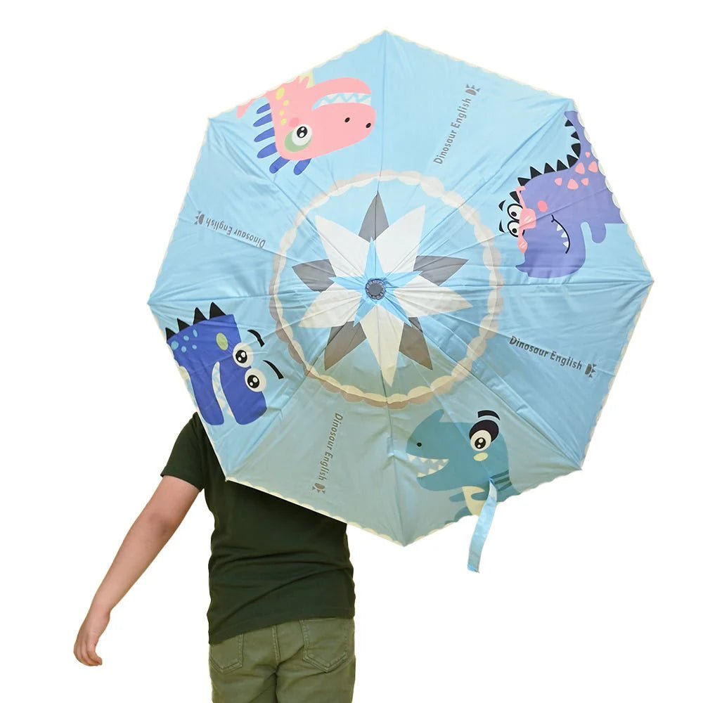 Little Surprise Box Unique Spanish Patio Style Kids Umbrella - LSB - UM - Patio - Dinoblue