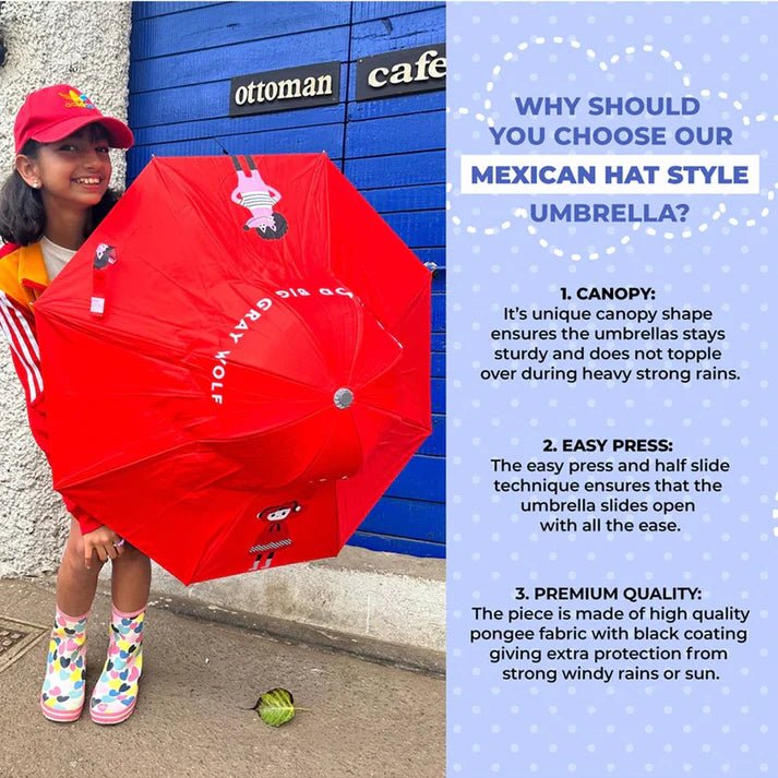 Little Surprise Box Unique Spanish Patio Style Kids Umbrella - LSB - UM - Patio - Toyduckgreen