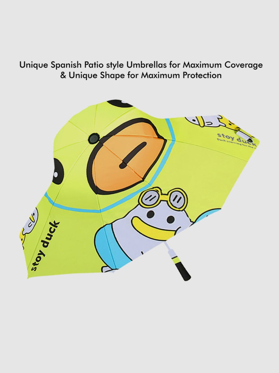 Little Surprise Box Unique Spanish Patio Style Kids Umbrella - LSB-UM-Patio-Toyduckgreen
