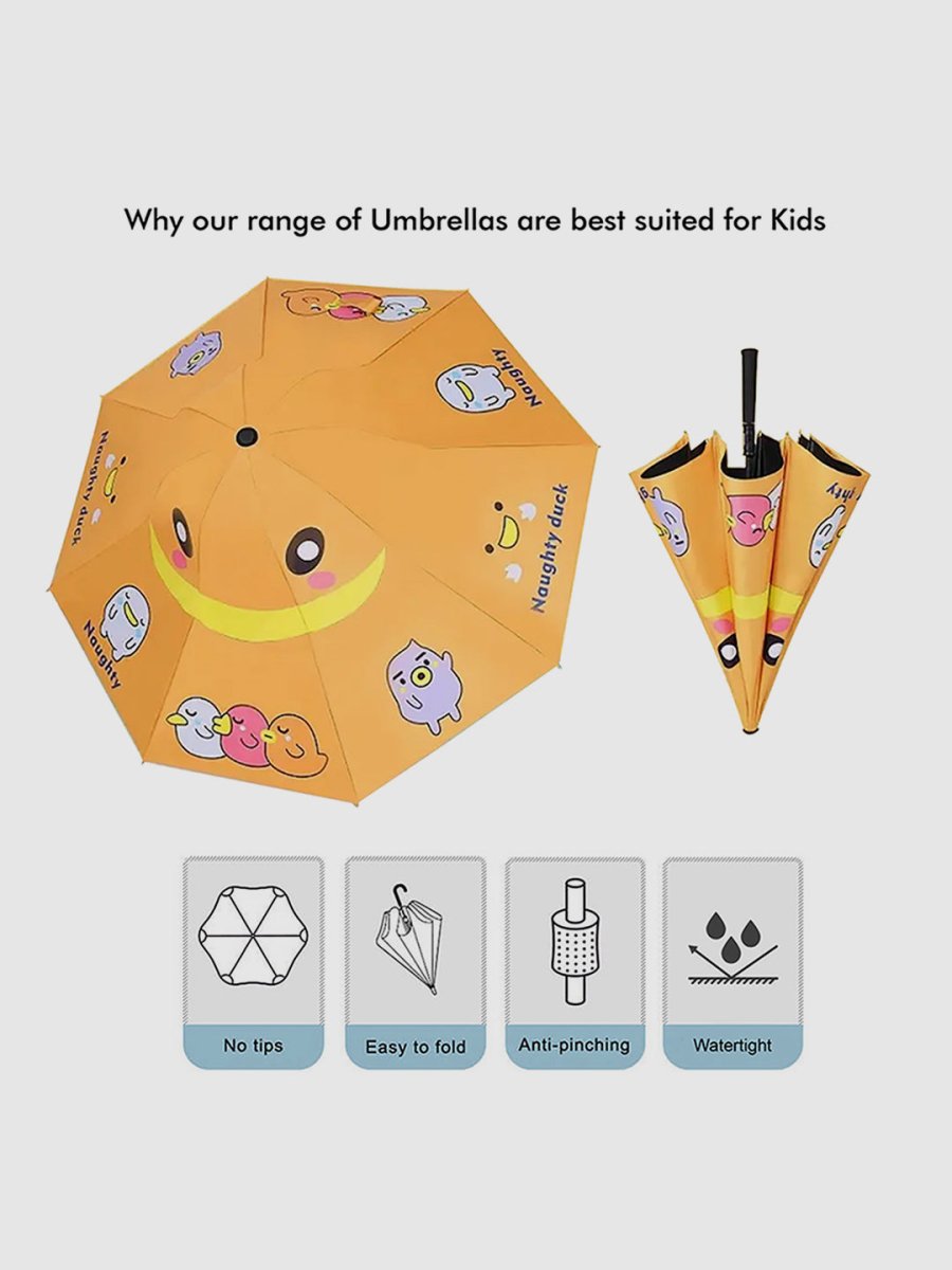 Little Surprise Box Unique Spanish Patio Style Kids Umbrella - LSB-UM-Patio-Ducklingorange