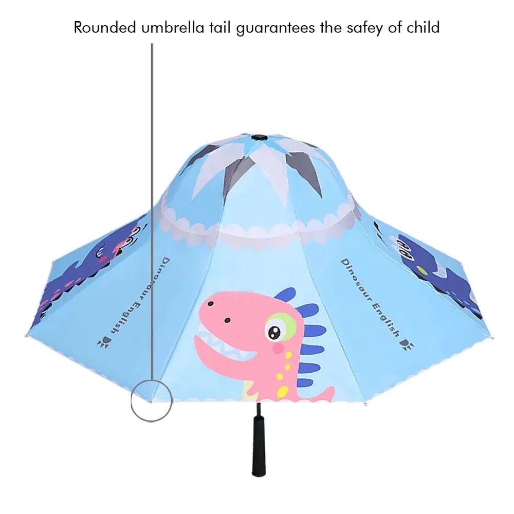 Little Surprise Box Unique Spanish Patio Style Kids Umbrella - LSB - UM - Patio - Dinoblue
