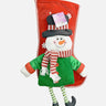 Little Surprise Box, Velvet Glitter Christmas Stocking for Gifts and Christmas Décor, 16 inches - LSB - CMS - GLITRSNOWMAN - STKG