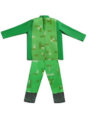 Little Surprise Box, Videogame Creeper , Kids Halloween Costume Fancy Dress Up - LSB - HWC - CREEPER - 4 - 6Y