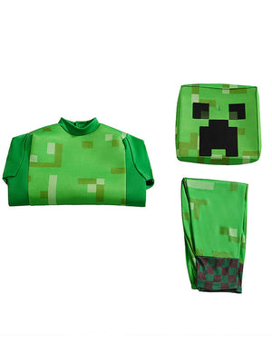 Little Surprise Box, Videogame Creeper , Kids Halloween Costume Fancy Dress Up - LSB - HWC - CREEPER - 4 - 6Y