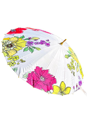 Little Surprise Box Water color Flowers, Chinese Canopy Style Rain and All season Umbrella - ChineseCanopy Kids Umbrella