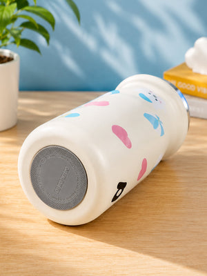 Little Surprise Box, White Blue Puppy Design, Best Series, Stainless Steel Water Bottle for Kids, 500ml - Water Bottle
