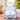 Little Surprise Box White & Blue Star Print, Ear Detailed School Backpack for Kids - School Bag