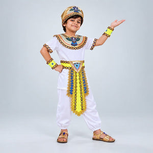 Little Surprise Box, White Egyptian Pharaoh Prince, Kids Halloween Costume Fancy Dress Up - S Halloween Costumes