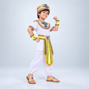 Little Surprise Box, White Egyptian Pharaoh Prince, Kids Halloween Costume Fancy Dress Up - S Halloween Costumes