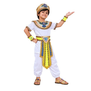 Little Surprise Box, White Egyptian Pharaoh Prince, Kids Halloween Costume Fancy Dress Up - S Halloween Costumes