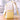 Little Surprise Box White & Pastel Yellow Star Print, Ear Detail School Backpack for Kids - School Bag