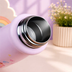 Little Surprise Box White Red Apple Dual Lid Water Bottle - Pink Water Bottle