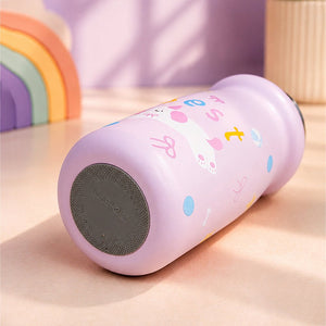 Little Surprise Box White Red Apple Dual Lid Water Bottle - Pink Water Bottle
