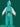 Little Surprise Box, White & Teal Frog Full Jumpsuit Style Raincoat for Toddlers and Kids - LSB - JS - WHTETEALFROG - M