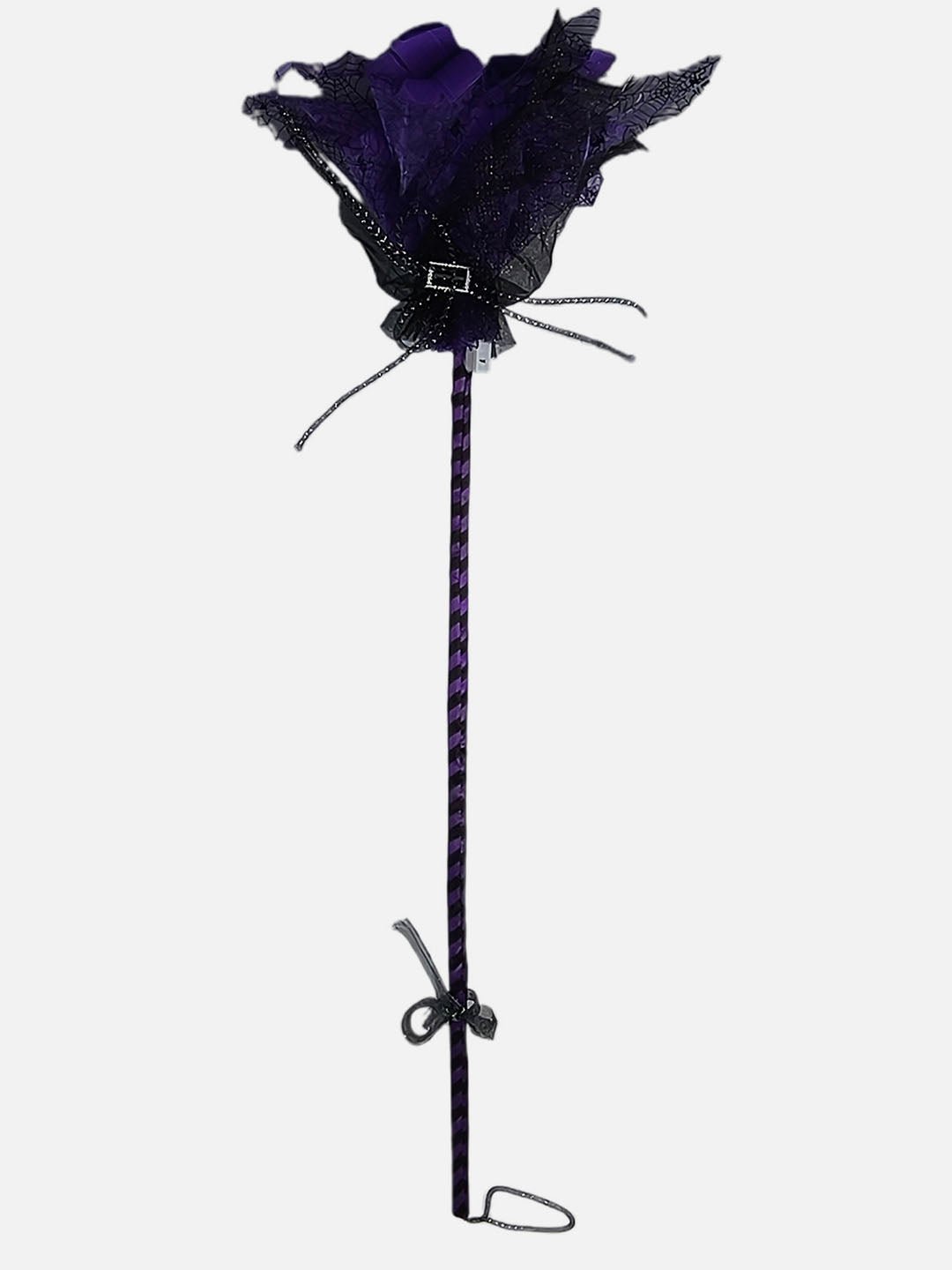 Little Surprise Box Witch Broom Stick for Halloween Costume Party & Halloween Home office Decor - LSB - HWPRP - PURWITCHBRM