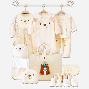 Little Surprise Box Woodland Bear 21pcs Baby Totebag Gift Set (0–12 Months) - Baby Gifting