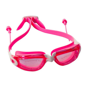 Little Surprise Box X Factor V protected Unisex Swimming Goggles with attached Ear Plugs for Teens - LSB-SG-XPINK