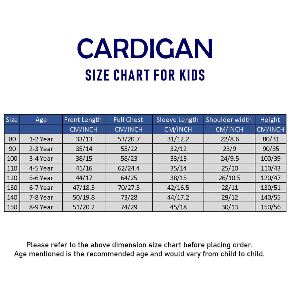 Little Surprise Box Yellow & Cream Attached Jacket Style Cardigan, Winter Cardigan Sweater for Kids - 1 - 2 Years Kids Sweater