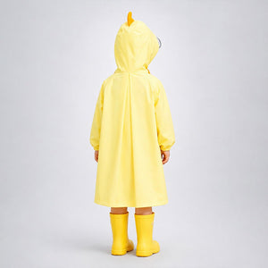 Little Surprise Box Yellow Duck 3D Raincoat - Size 1 Kids Rainwear