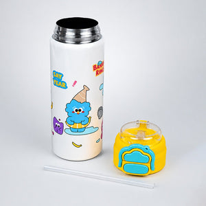 Little Surprise Box Yellow Lid Snack Time Buddy Water Bottle | The Mom Store - Yellow Water Bottle