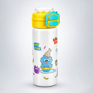 Little Surprise Box Yellow Lid Snack Time Buddy Water Bottle | The Mom Store - Yellow Water Bottle
