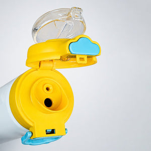 Little Surprise Box Yellow Lid Snack Time Buddy Water Bottle | The Mom Store - Yellow Water Bottle