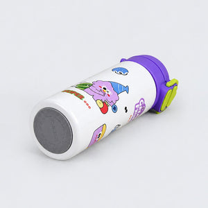 Little Surprise Box Yellow Lid Snack Time Buddy Water Bottle | The Mom Store - Purple Water Bottle