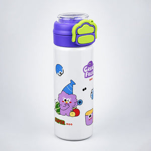 Little Surprise Box Yellow Lid Snack Time Buddy Water Bottle | The Mom Store - Purple Water Bottle