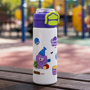 Little Surprise Box Yellow Lid Snack Time Buddy Water Bottle | The Mom Store - Purple Water Bottle