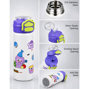 Little Surprise Box Yellow Lid Snack Time Buddy Water Bottle | The Mom Store - Purple Water Bottle